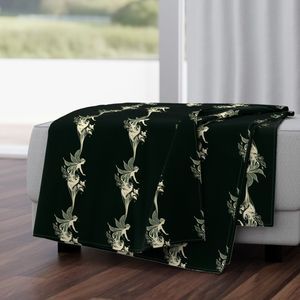 Seamless Pattern - Fairy Flower Stripes in Cream and Green product image (4)