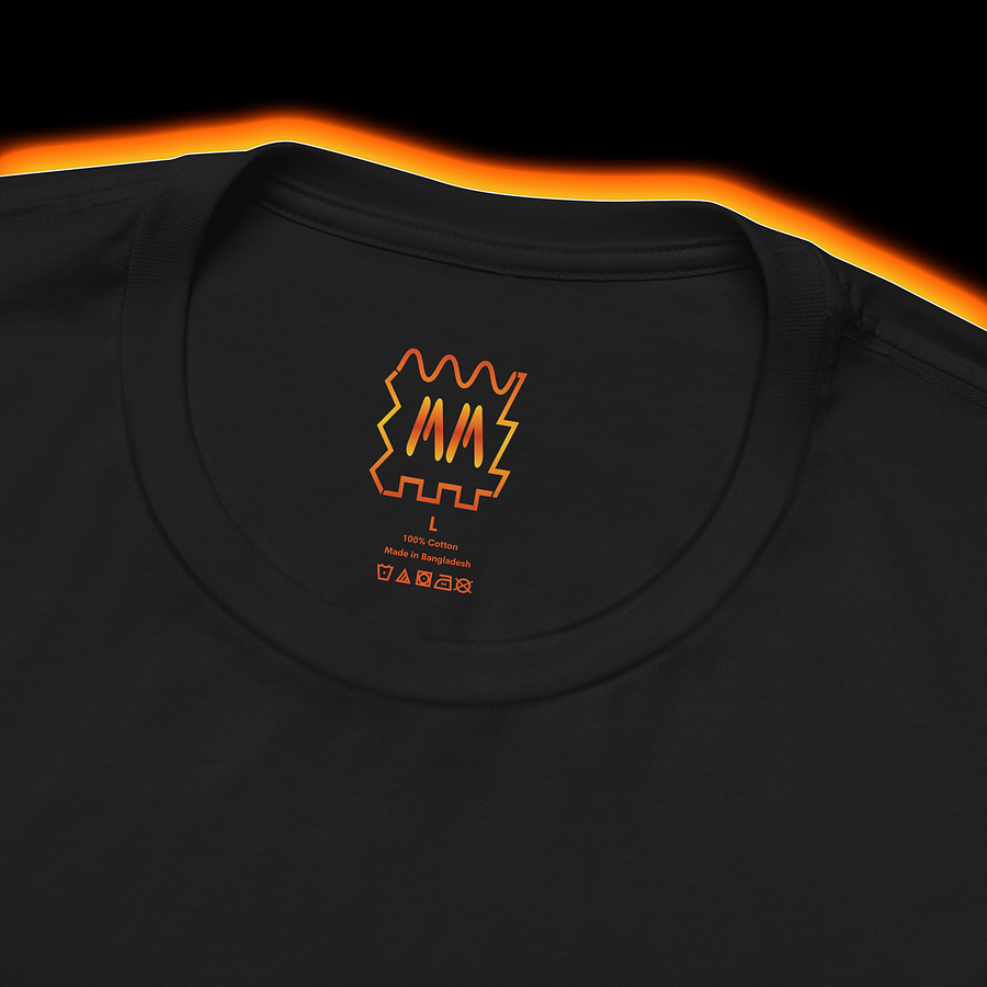 Cymatics - Harmony From Chaos Synthesizer T-Shirt (AMBER PRINT) product image (2)