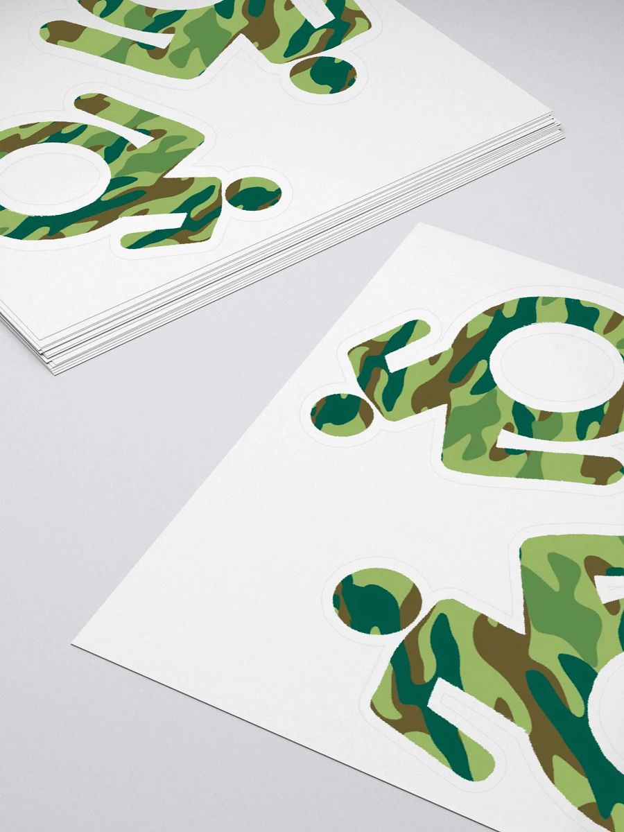 Wheelie, Green Camo Sticker Sheet product image (4)