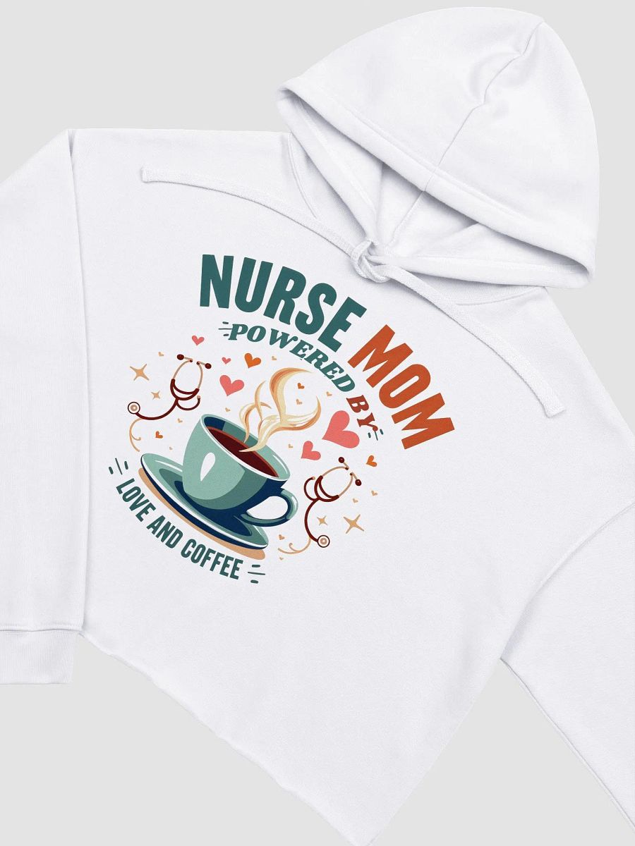 Nurse Mom Love & Coffee Crop Hoodie product image (16)
