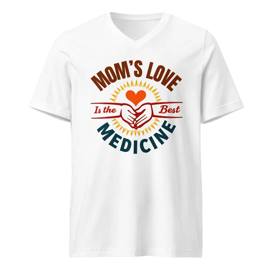 MOM'S LOVE Is the Best MEDICINE V-Neck Tee product image (5)