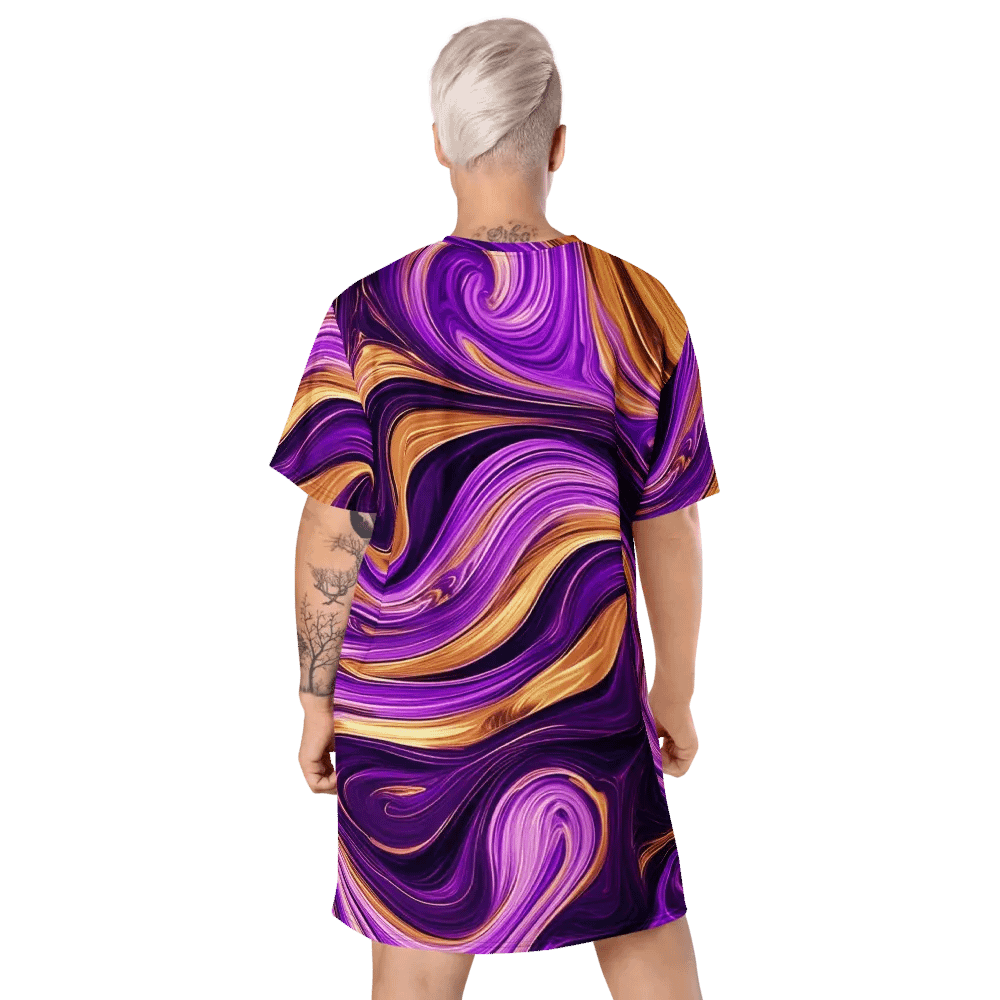 Dreamy Swirl T Shirt Dress product image (10)