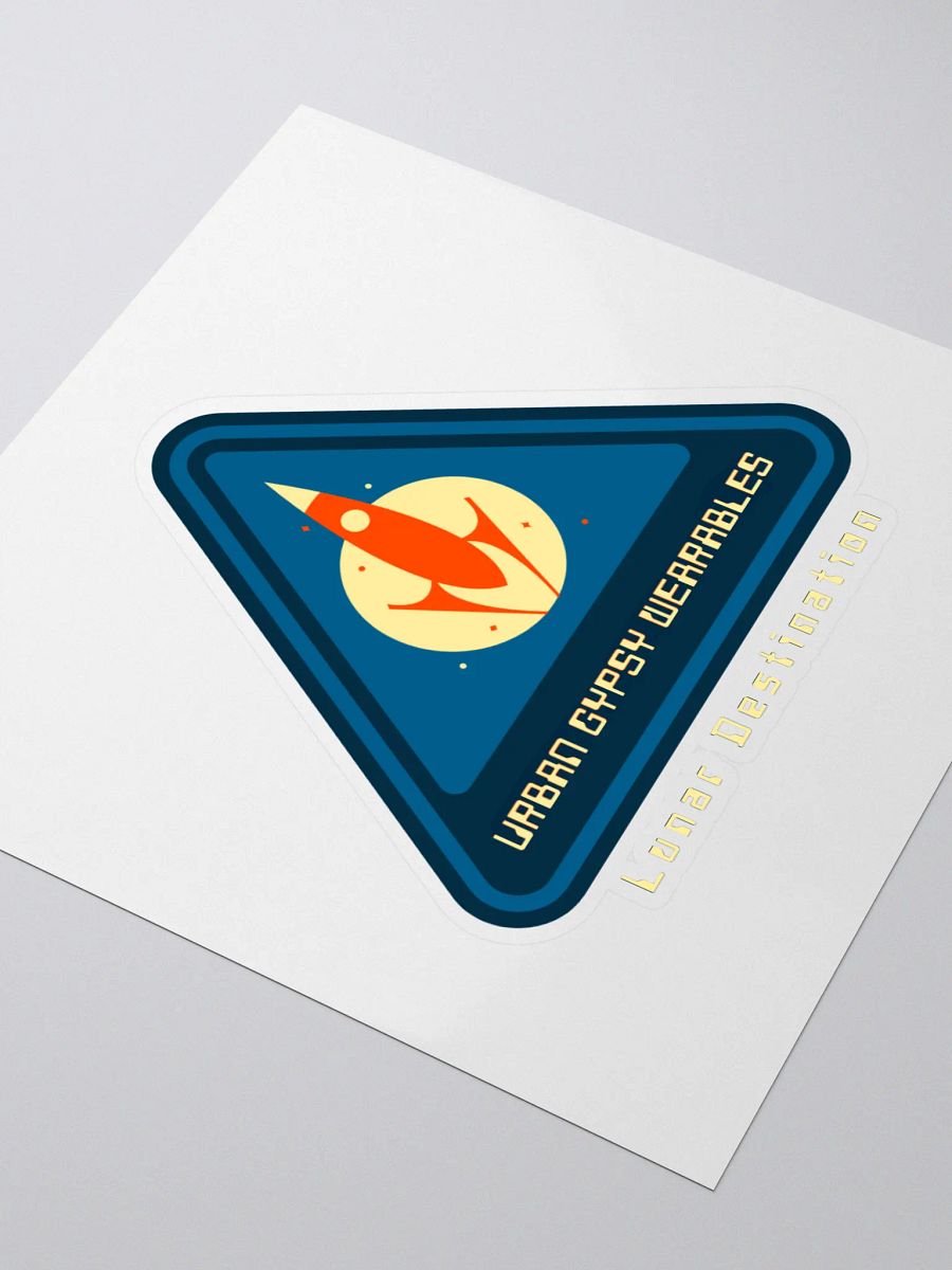 Lunar Destination Rocket Kiss Cut Stickers product image (3)