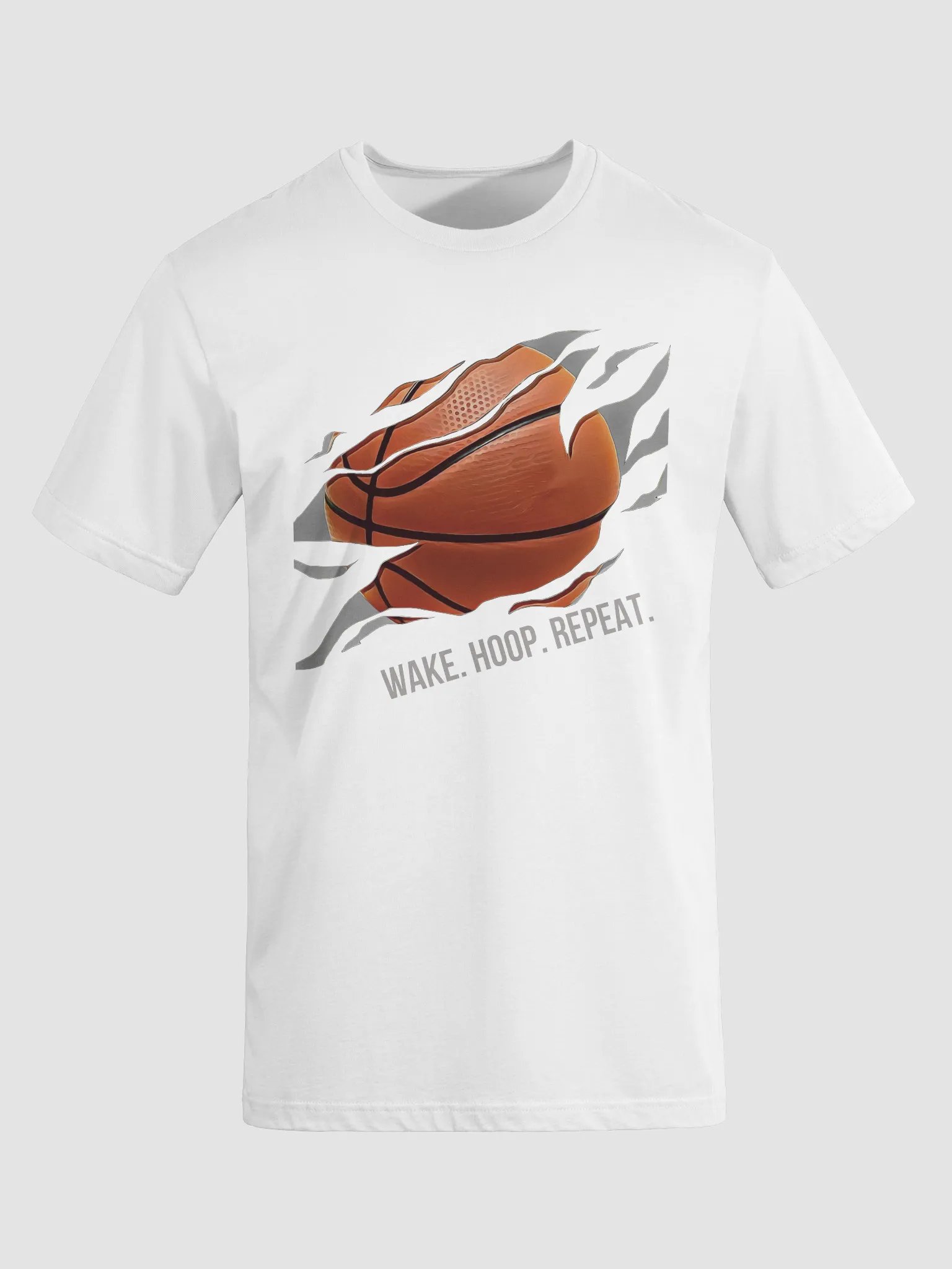 Wake. Hoop. Repeat. Basketball T-Shirt product image (6)