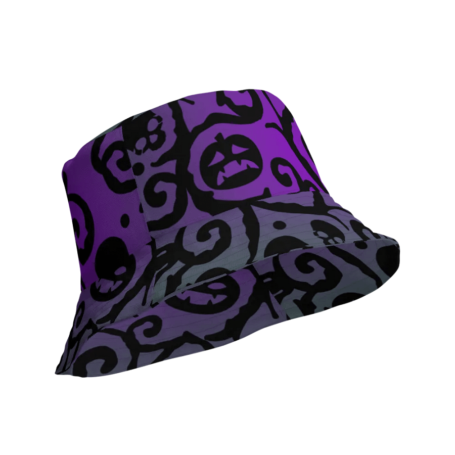 Green & Purple Scary Pumpkins Skull Hat product image (10)
