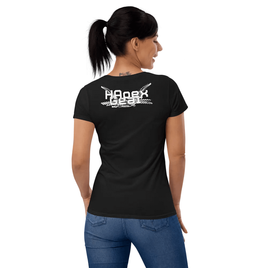 Women's Middleweight T-Shirt - White HApex Gear Black Logo product image (12)