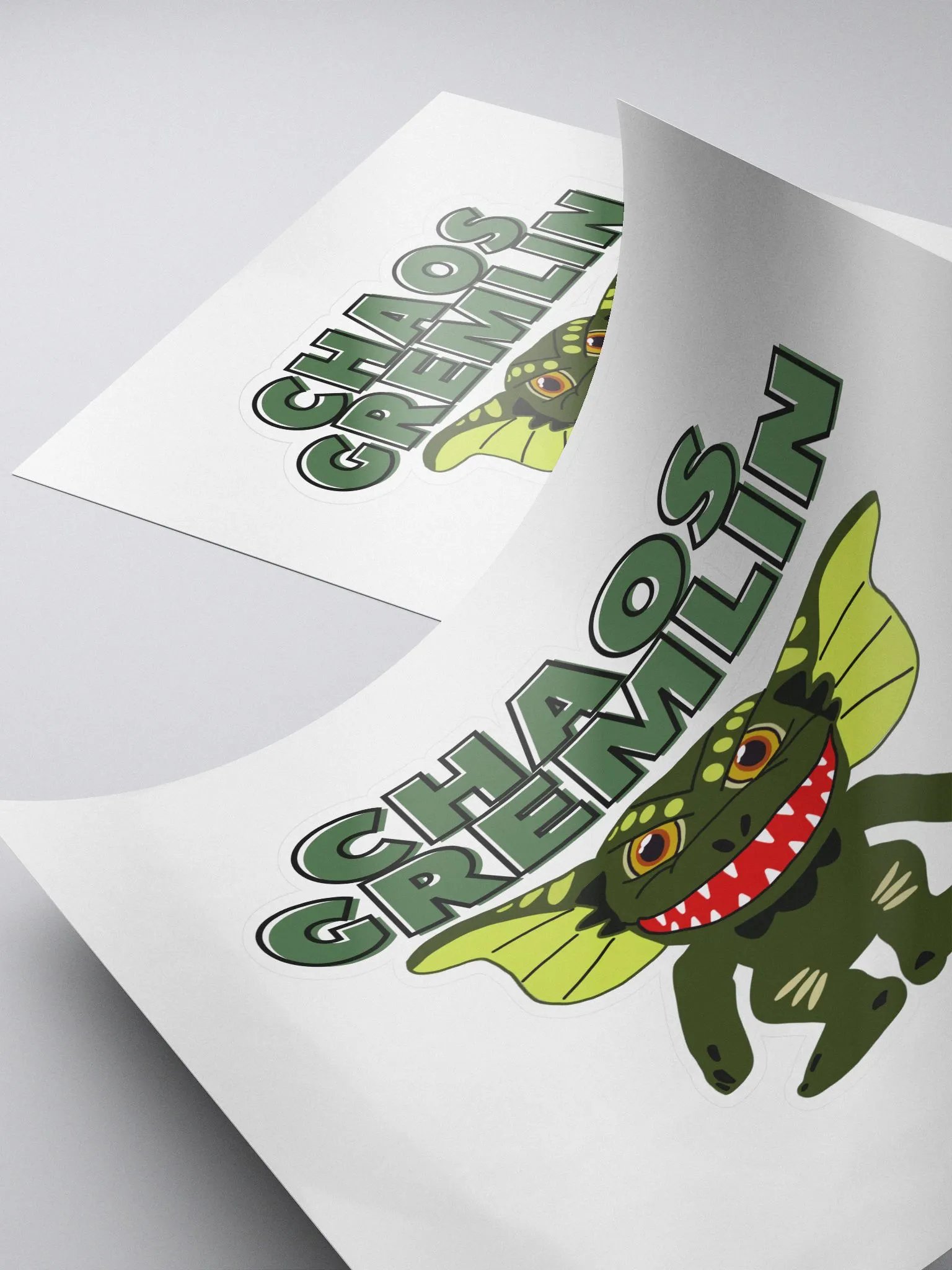 Chaos Gremlin Kiss Cut Sticker product image (4)