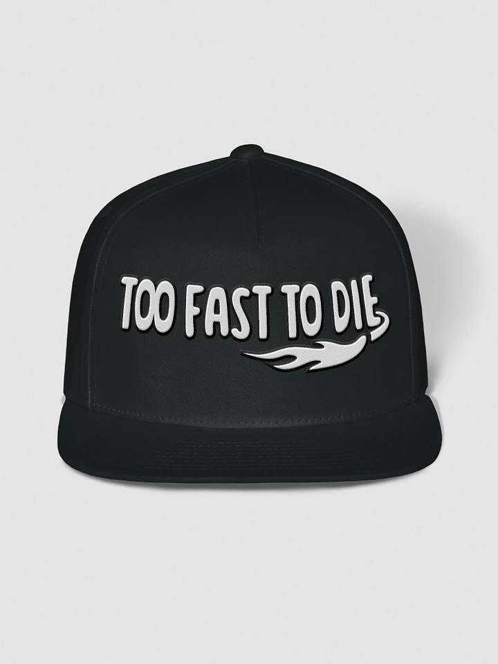 TOO FAST TO DIE (White) Yupoong Flat Snapback Cap product image (1)