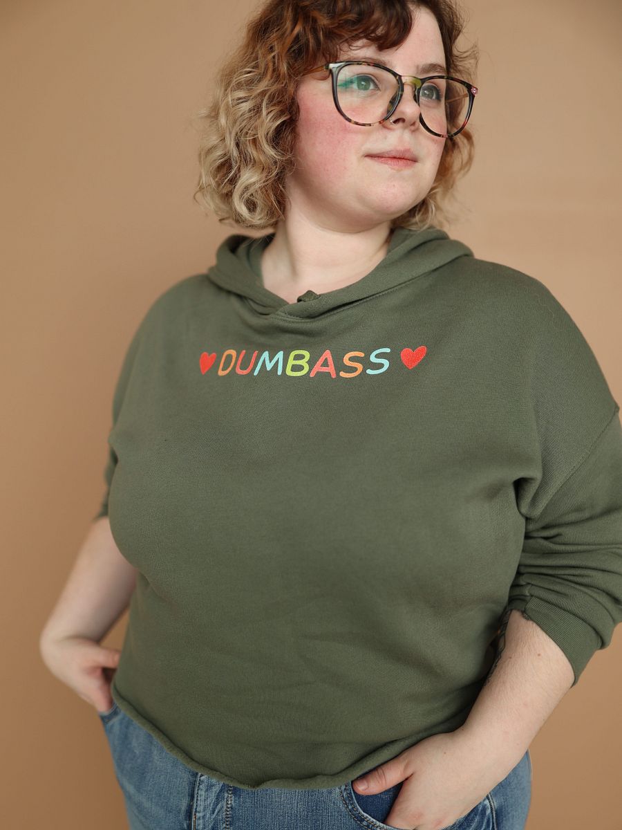 Dumb*ss Cropped Hoodie product image (7)