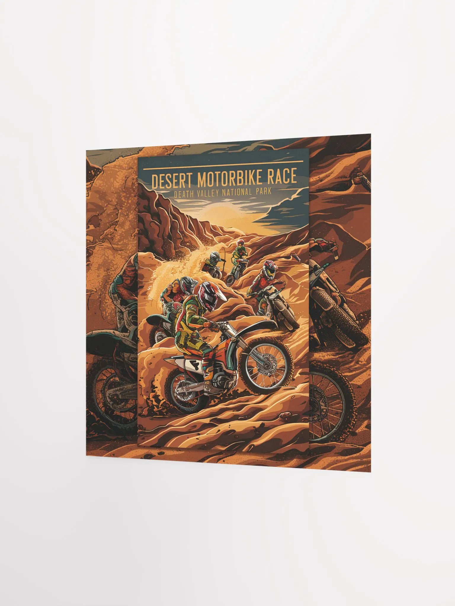 Desert Motorbike Race - Matte Poster product image (6)