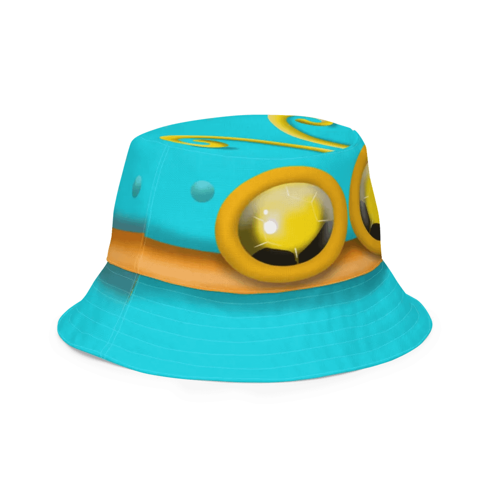 Goggle Hat Cuttle Colors - all over print bucket hat - reversible product image (4)