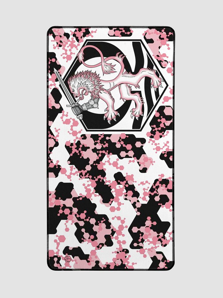 Desk Mat 15.5" x 31.5" Hexagon Camo, Lion, Pink product image (2)
