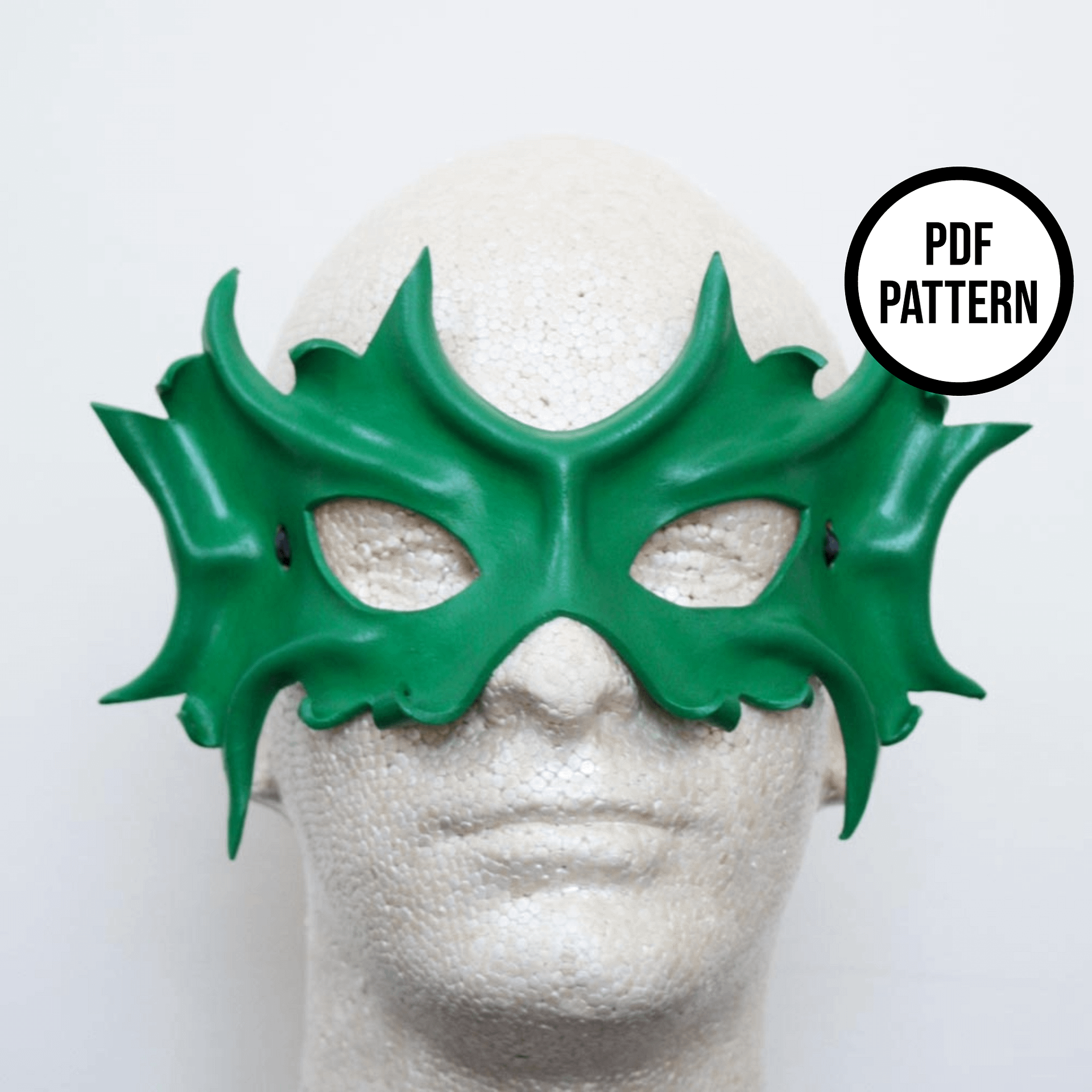 Leather Mask Pattern - PDF Pattern for Leatherwork product image (2)