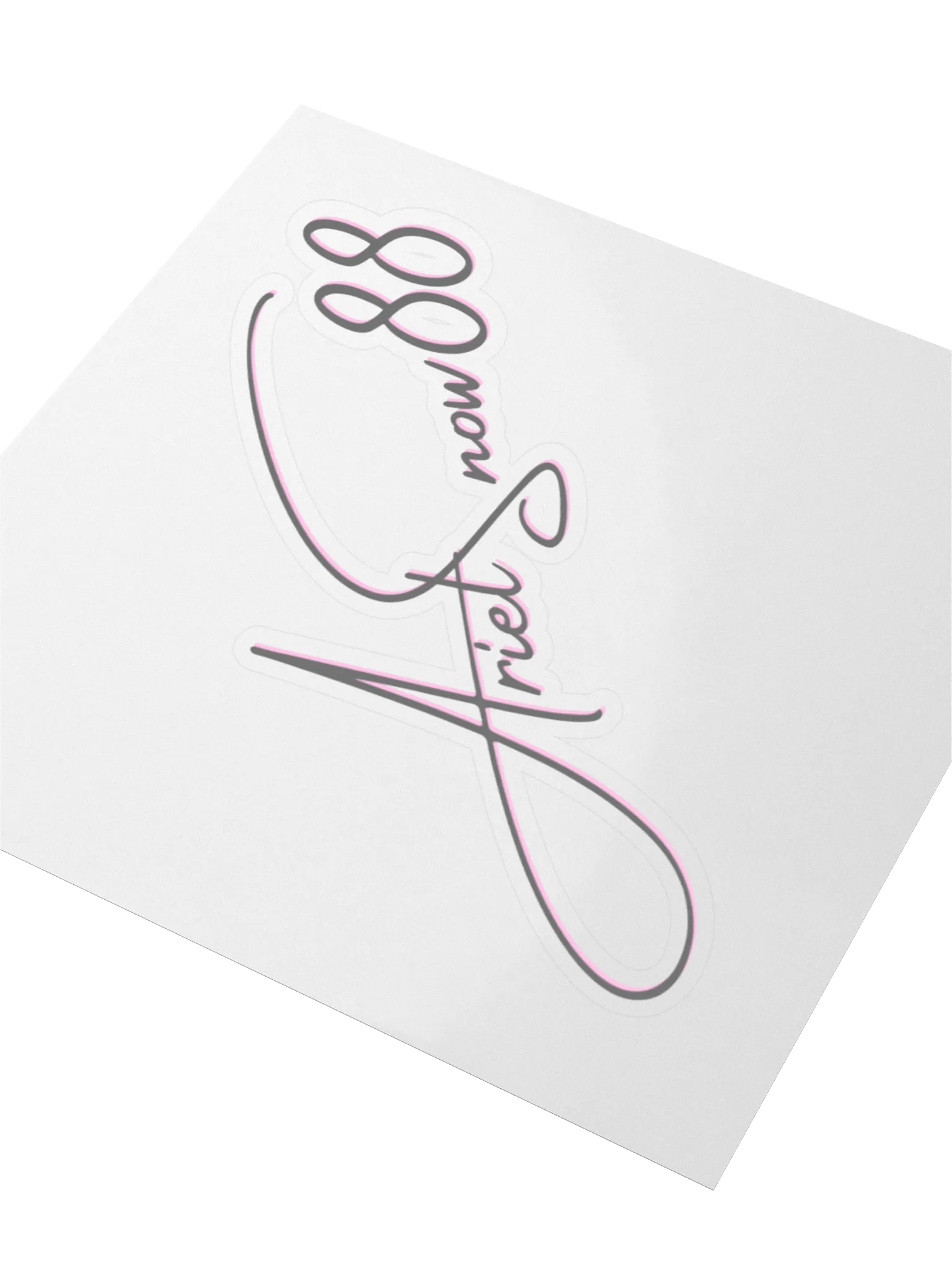 Pink Name Sticker product image (3)
