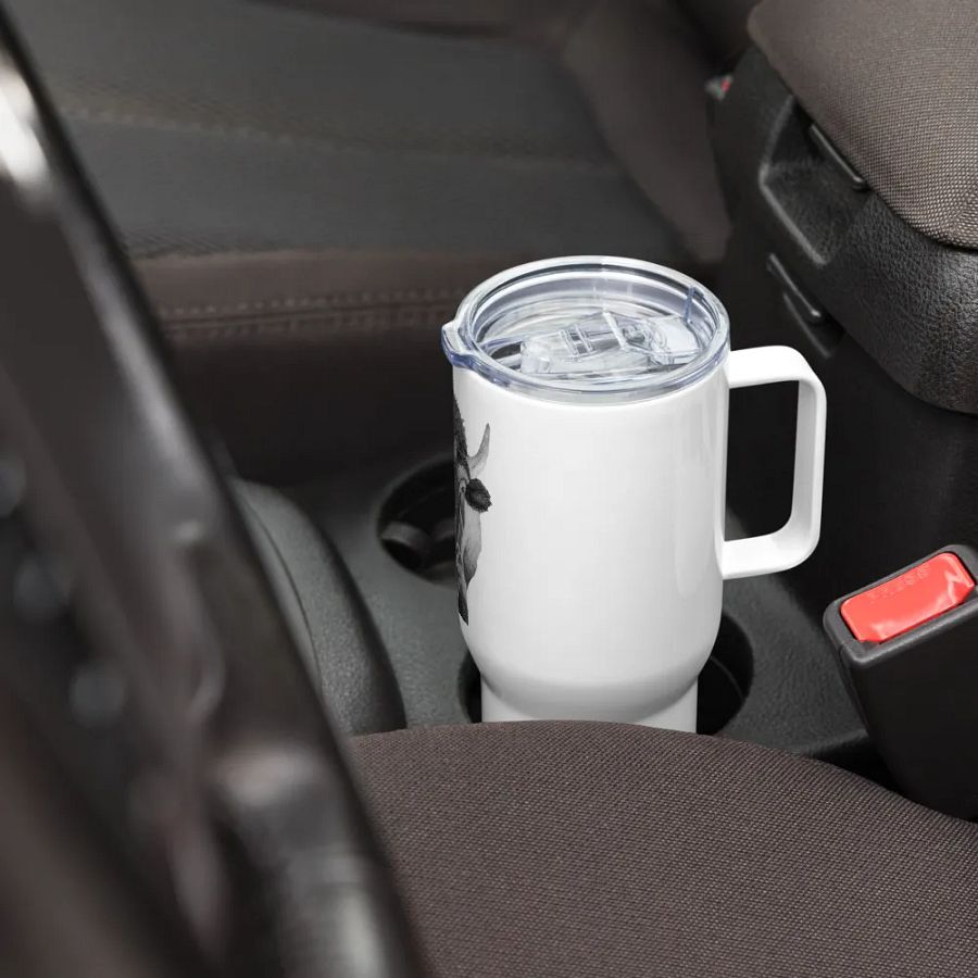 Bison Drawing Travel Cup product image (7)