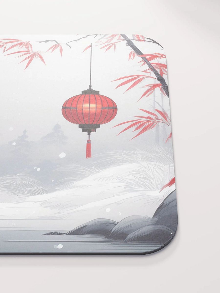 Snowy Lantern Small Mouse Pad (7 x 9) product image (8)