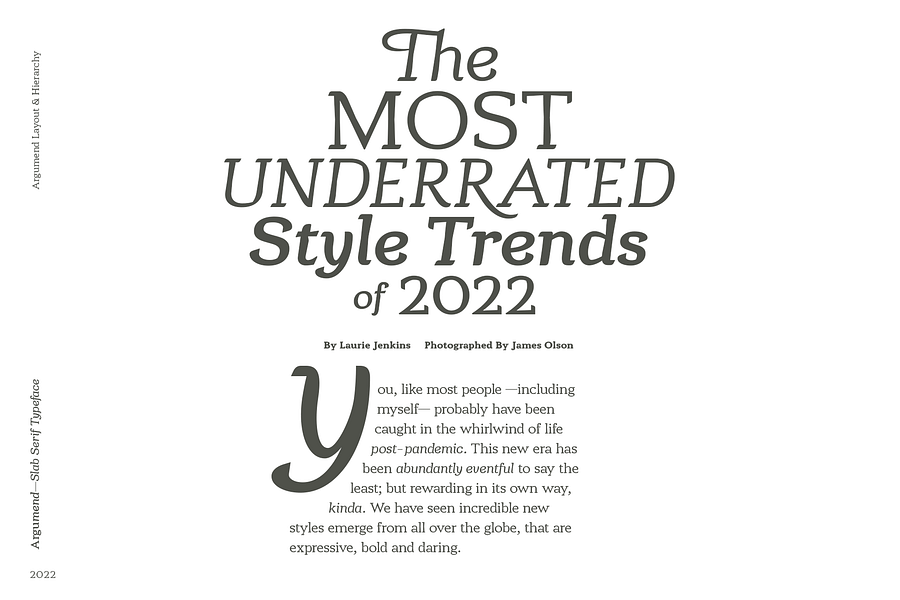 Argumend | A Humanistic Slab Serif Typeface product image (2)