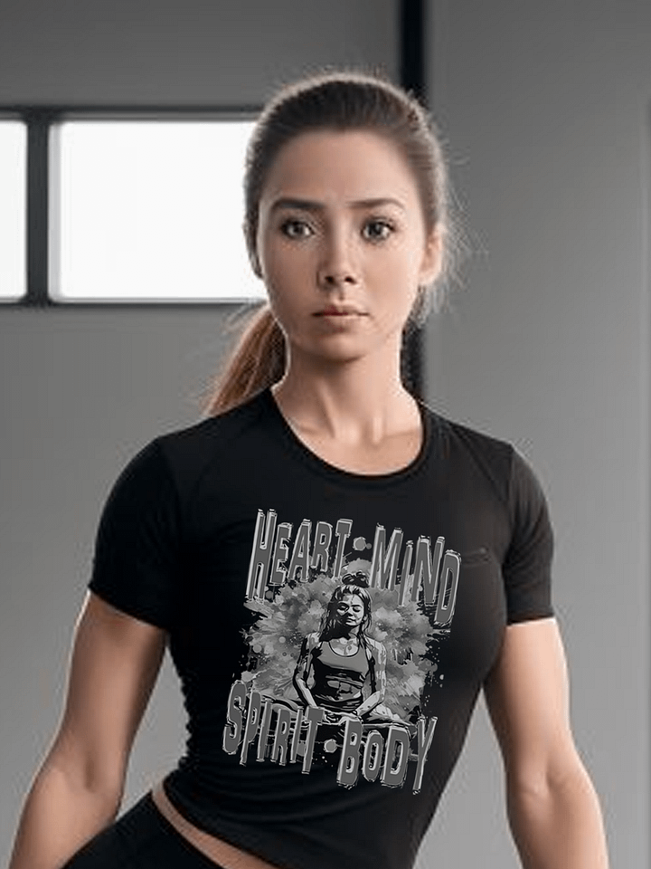 Takes Heart Mind Spirit Body Fitness Meditation Trainer T-Shirt product image (2)