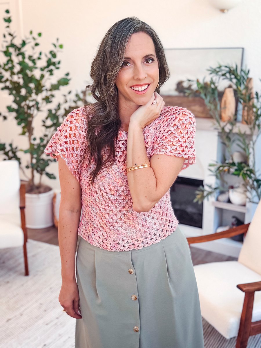 Circle Leaf Lace Summer Top Pattern product image (7)