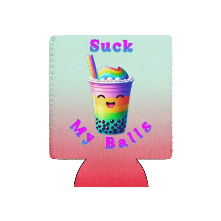 Rainbow Bubble Tea Can Cooler product image (1)