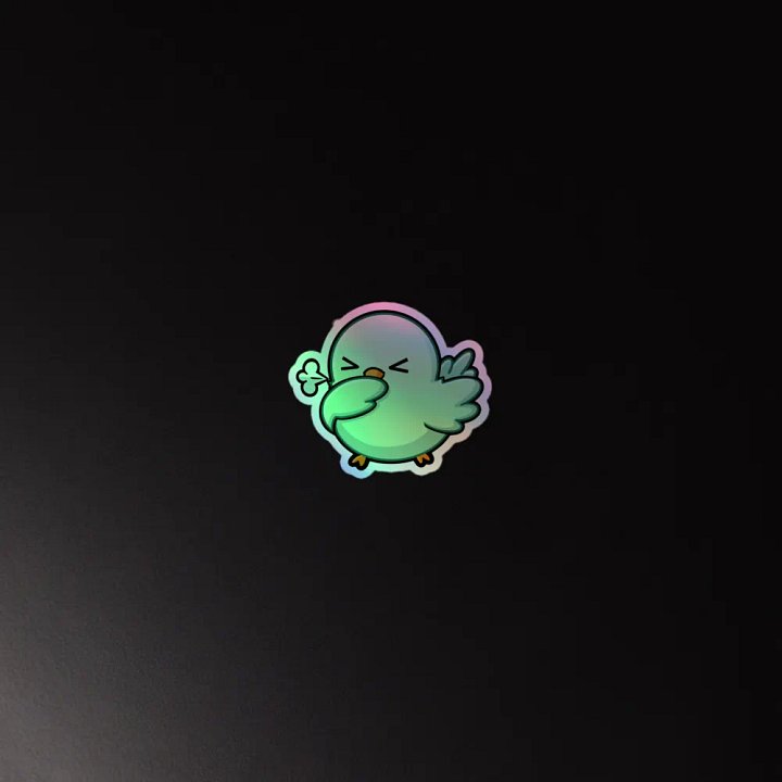 germdove logo holo sticker product image (2)