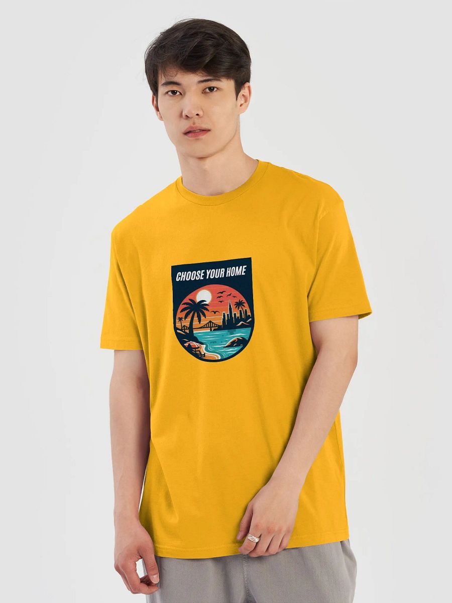 Sunset Cityscape Coastal T-Shirt | choose your home product image (22)