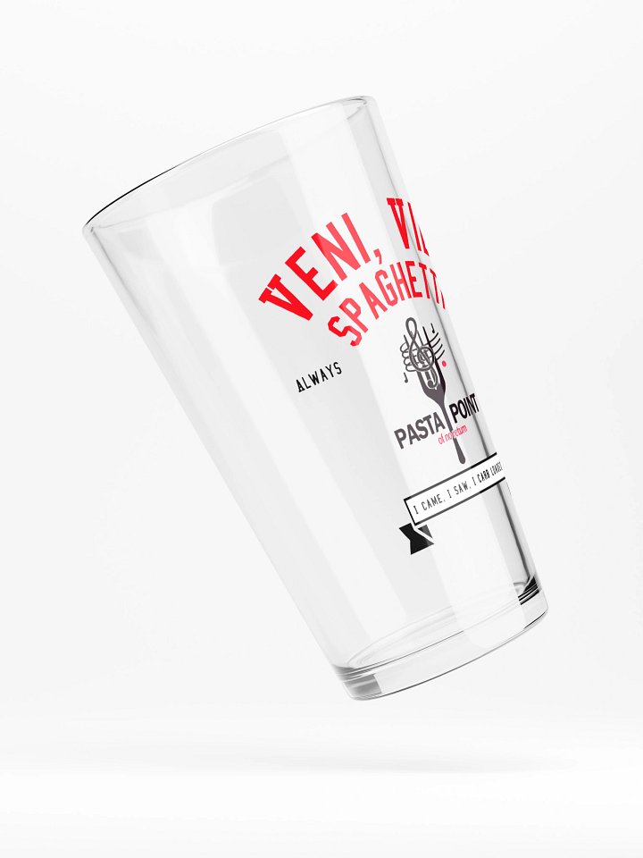 Veni Vidi Spaghetti Pint Glass product image (2)