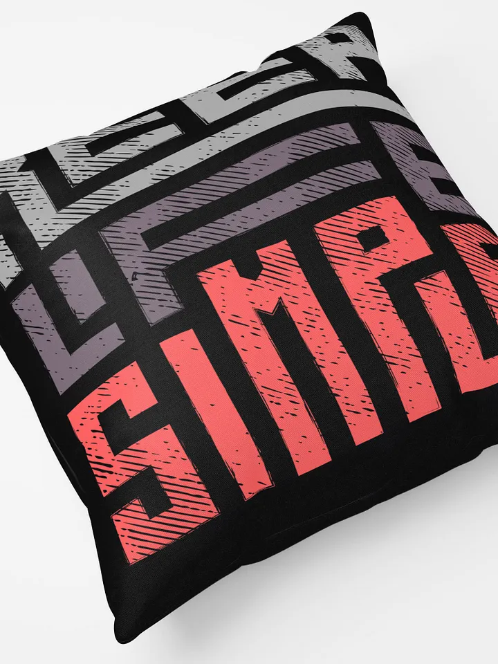 'Keep Life Simple' Black Pillow product image (2)