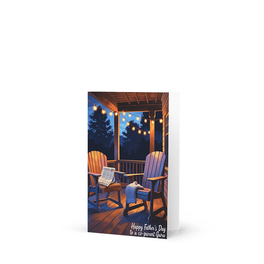 Co-Parent Birthday card - Friendly exes - Blank inside product image (1)