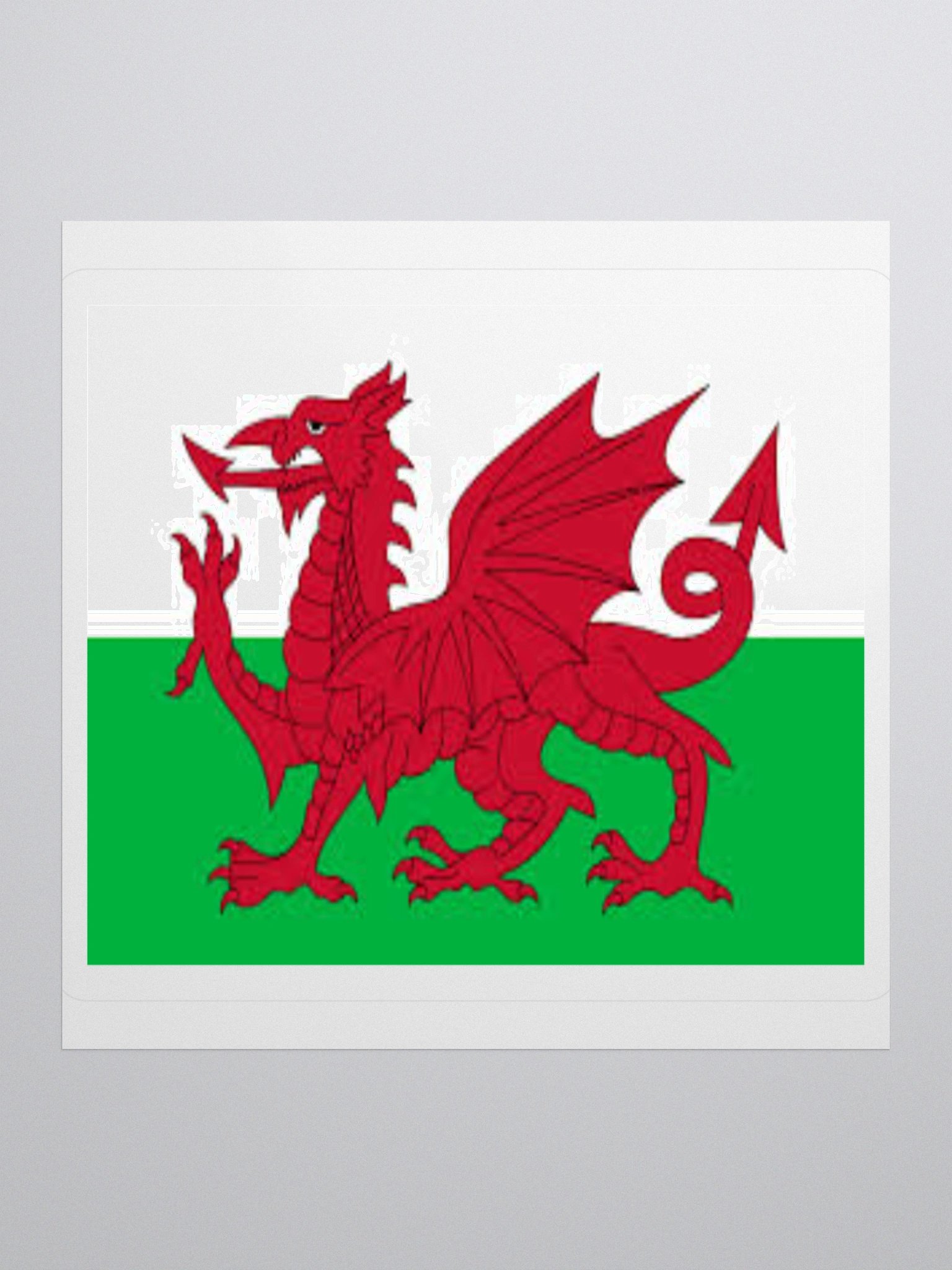 Wales Flag Sticker | Red Dragon Design | Durable Vinyl | 3 Sizes product image (3)