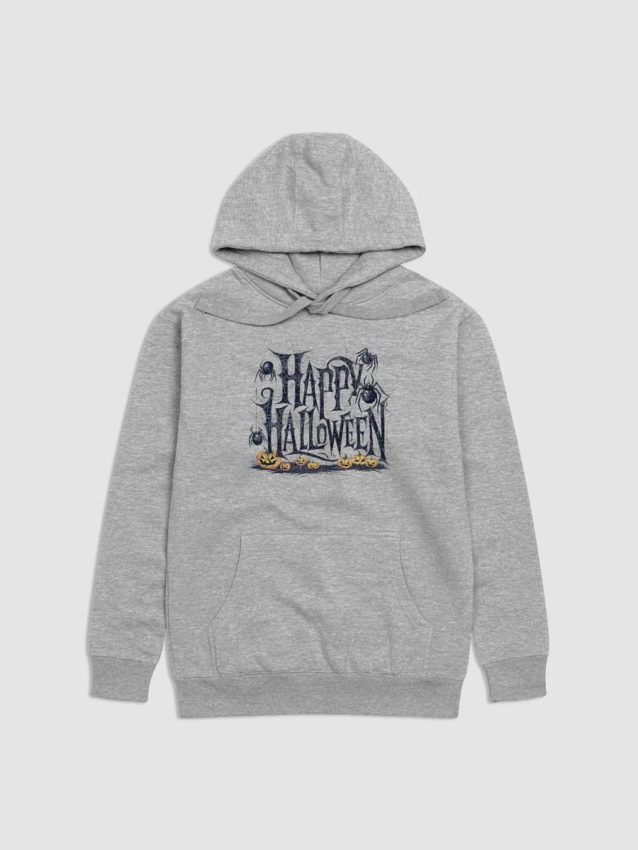 Spooky Happy Halloween Greeting and Spider Web Hoodie product image (1)