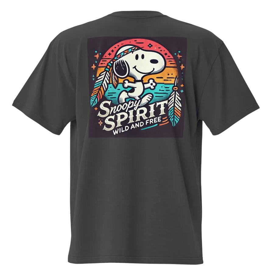 Snoopy Spirit Wild & Free Oversized Faded Tee product image (5)