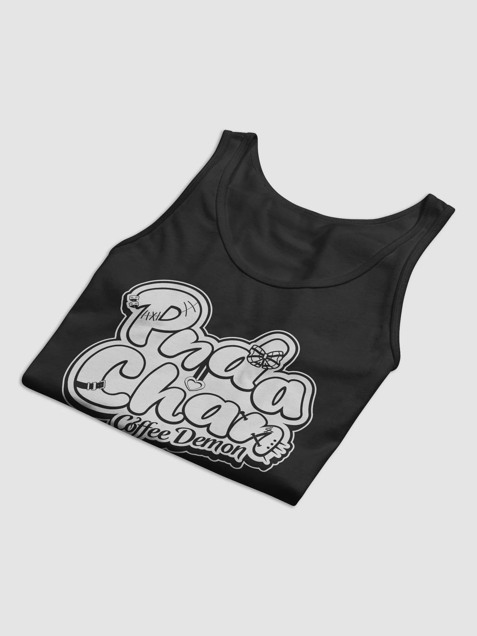 Coffee Demon Jersey Tank, White Logo product image (3)