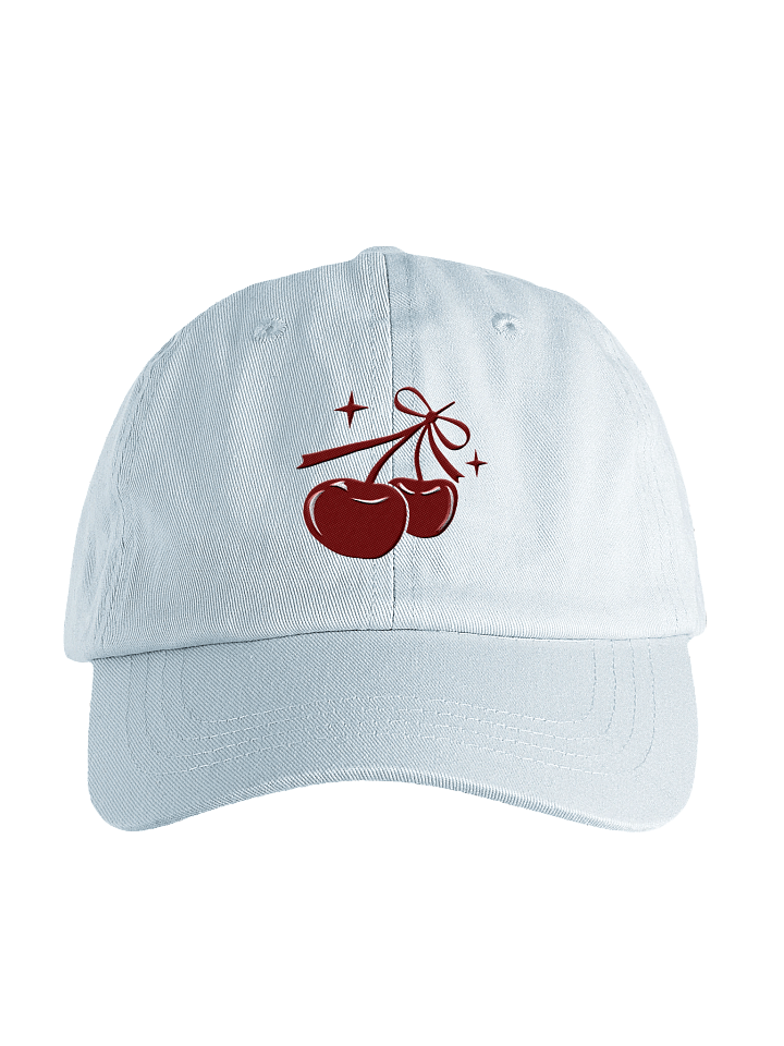 Ribbon Bow Cherry Pastel Dad Hat product image (1)