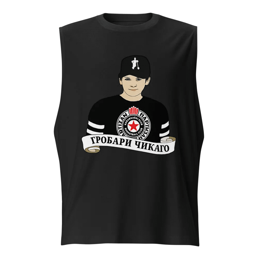 Grobari Čikago KK Partizan Bella+Canvas Muscle Tank product image (3)