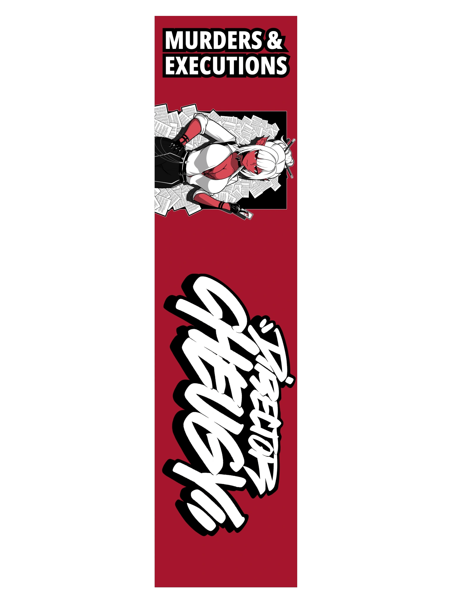 Murders & Executions Bumper Sticker (Red) product image (3)