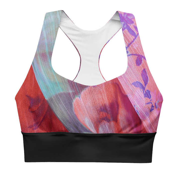 Black Paradise Breeze Black Recycled Longline Sports Bra product image (1)