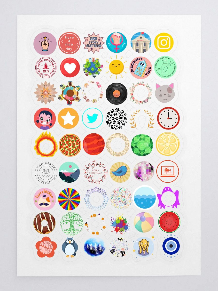 Nostalgic Circles Sticker Sheet product image (3)
