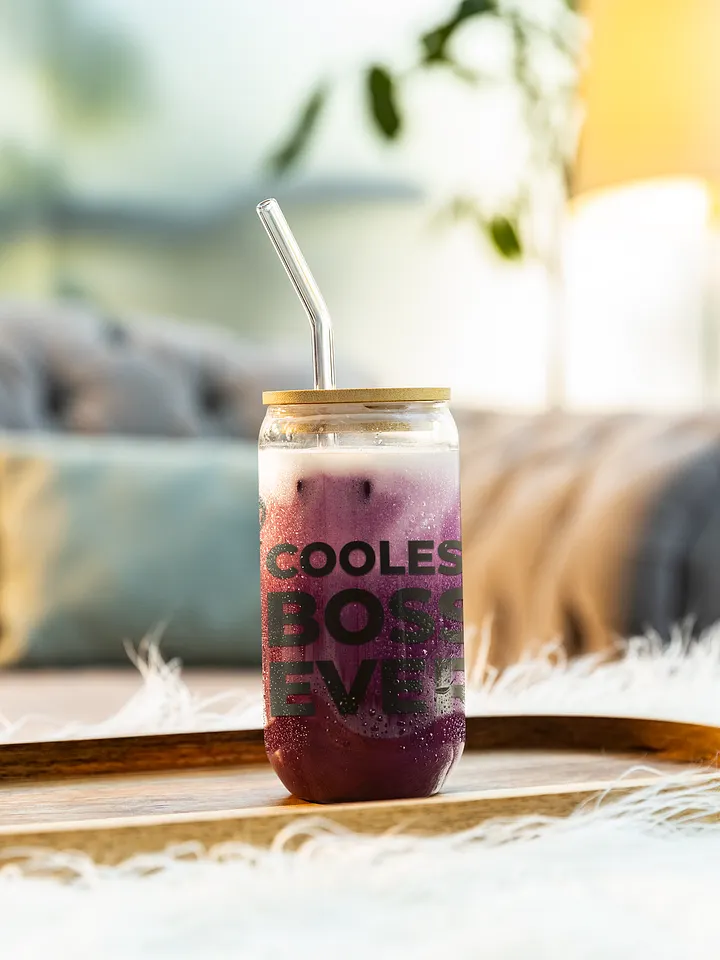 Can-Shaped Glass Tumbler – Coolest Boss Ever | Sleek, Trendy & Leadership-Approved product image (2)