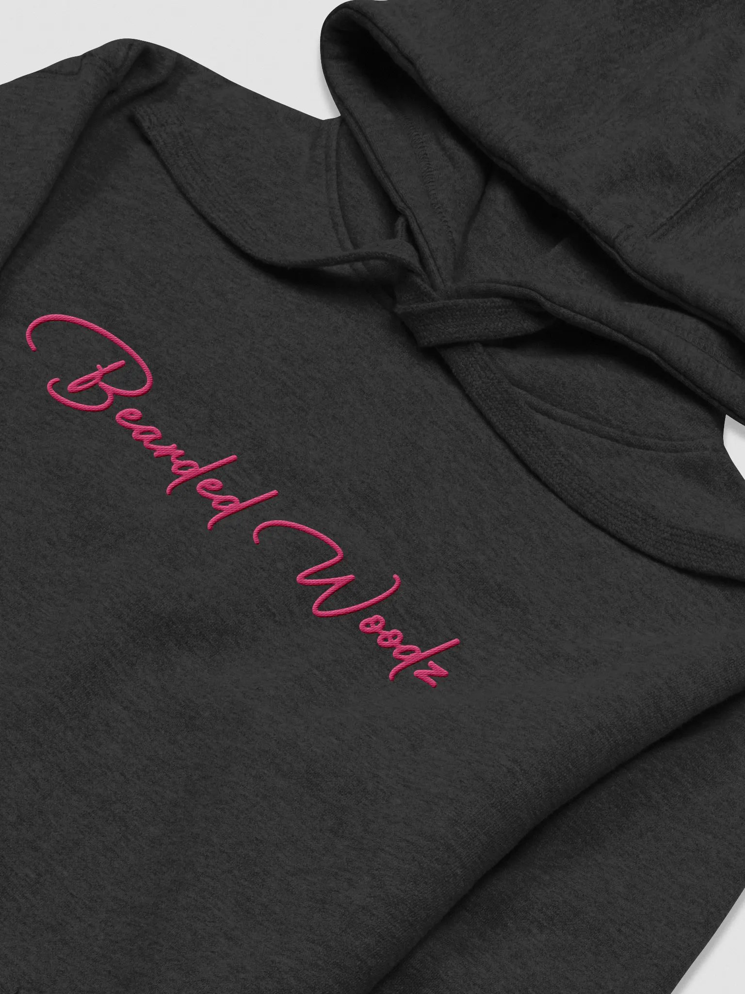 Women's Bearded Woodz Signature Hoodie (Pink Embroidery) product image (3)