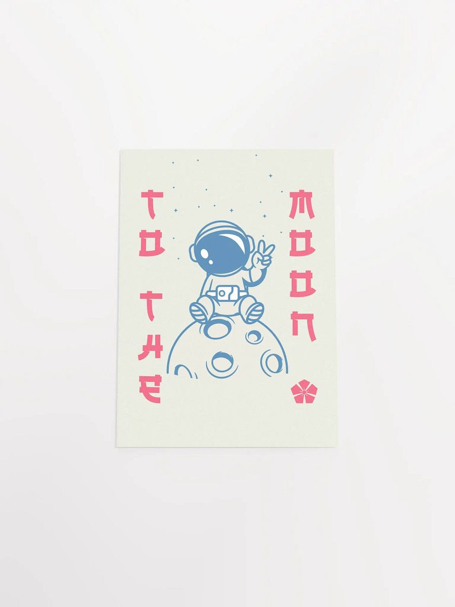 Anime poster: To the Moon — vaporwave poster, sport/space poster, manga art print, Japanese space wall art, Japan poster, 80s print product image (9)