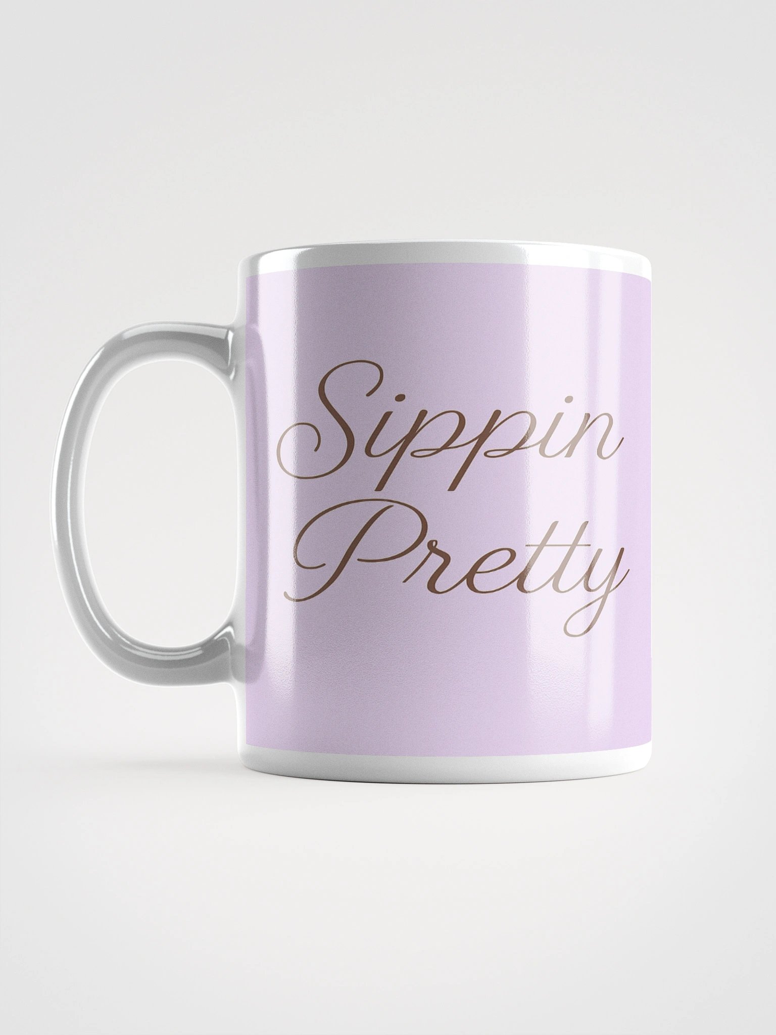 Sippin Pretty Purple White Glossy Mug product image (16)