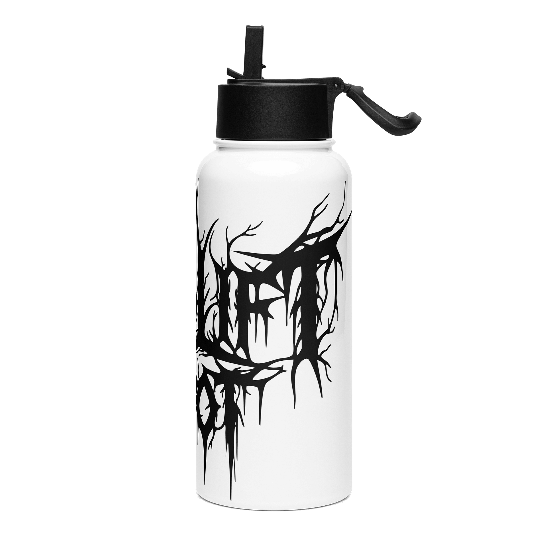 Glossy Black Stainless Steel Water Bottle product image (3)