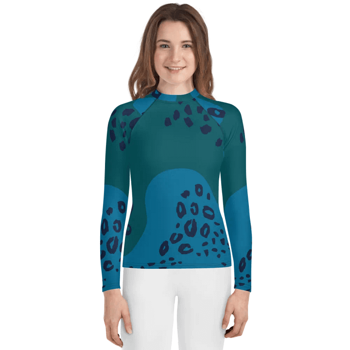 Wild Blue Youth Rash Guard product image (1)