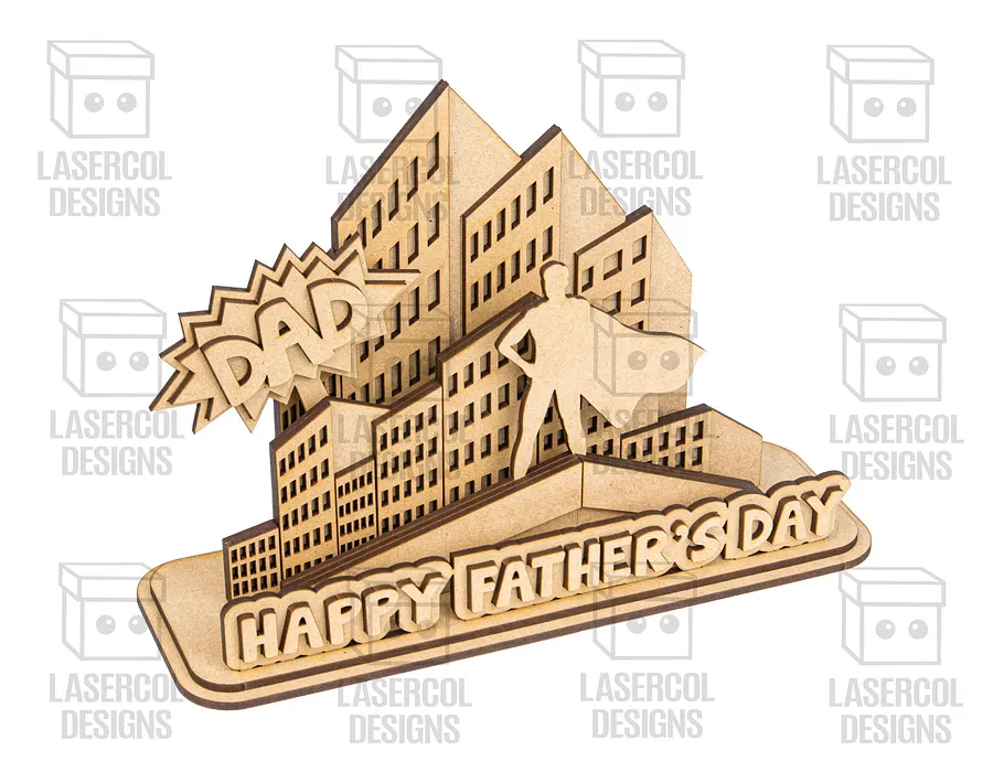 Father's Day Comic Gift Plaque (2 Sizes) - Laser Cut Files product image (4)