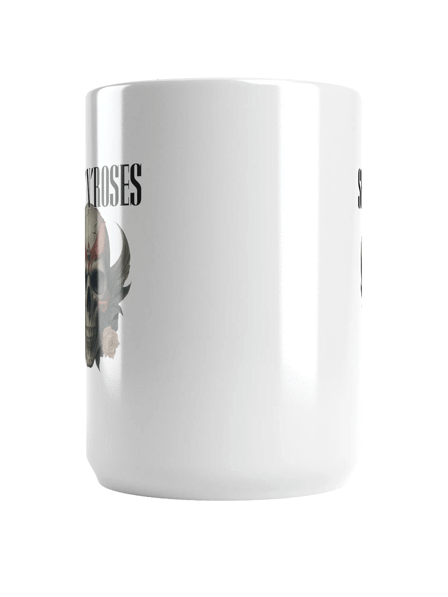 Skull 'n' Roses White Glossy Mug product image (5)