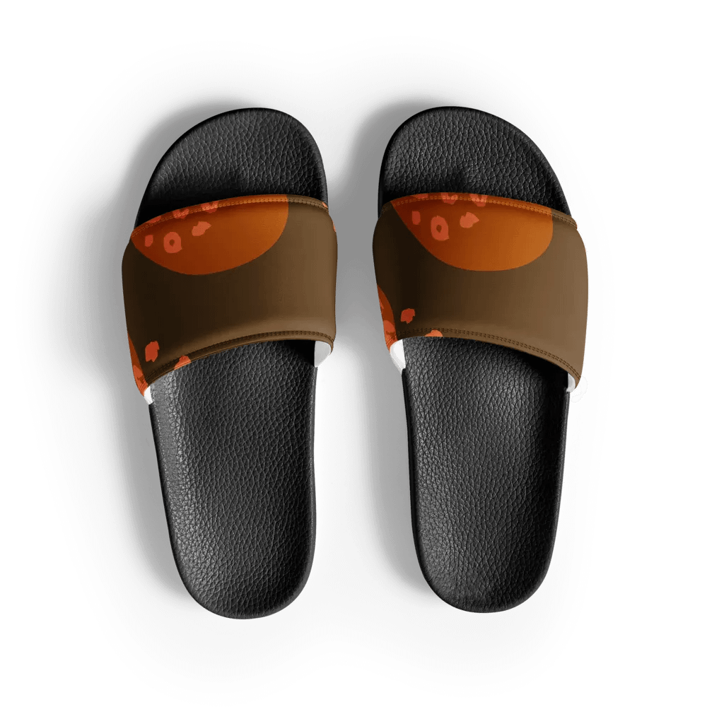 Orange Animal Print Men's Slides product image (3)