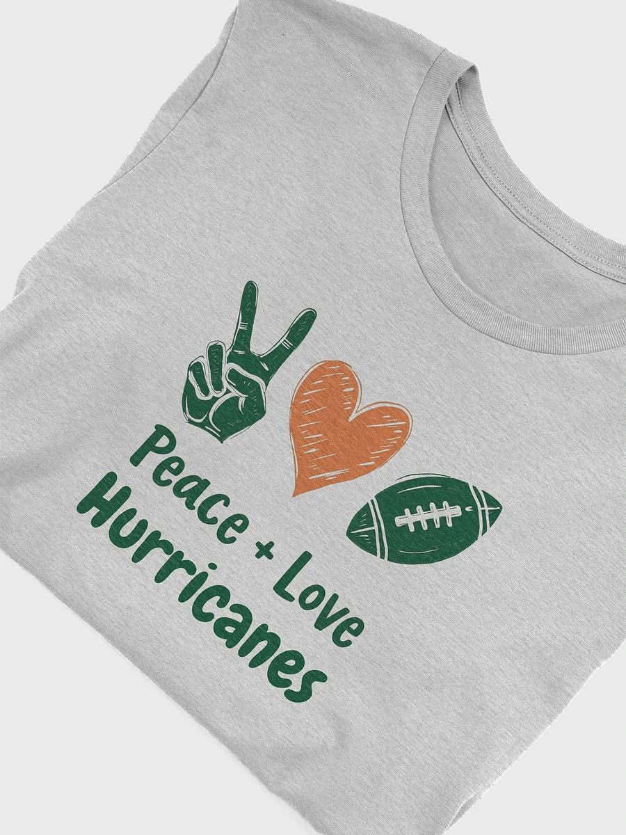 Peace, Love, Miami Hurricanes : Bella+Canvas Tee product image (6)