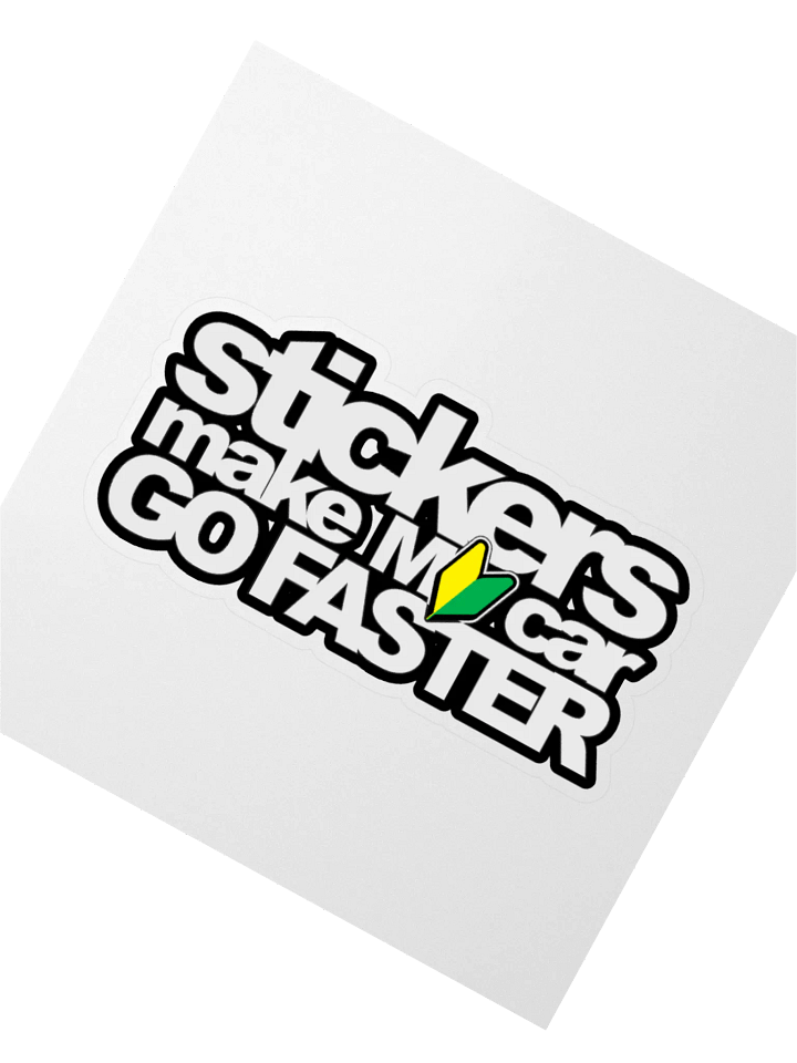 Stickers Make My Car Go Faster Sticker product image (2)