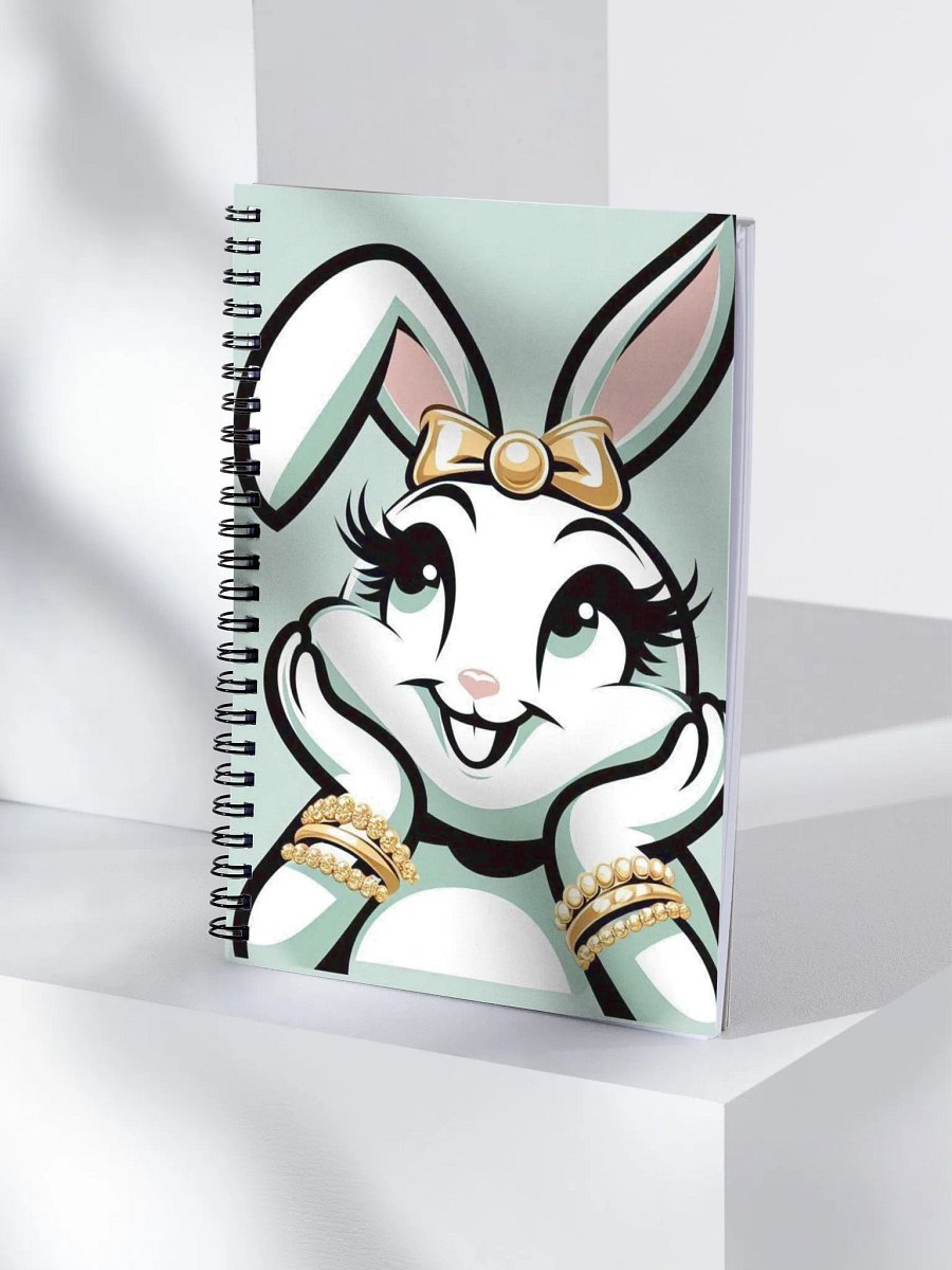 Golden Rabbit Dreams Spiral Notebook product image (4)